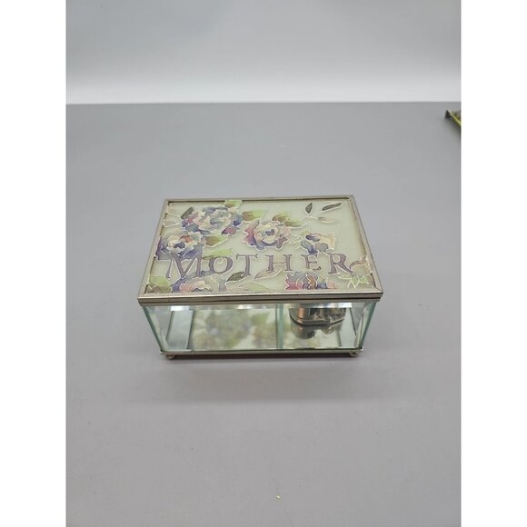 Vtg Stained Glass San Francisco Music Box Beveled Edge Glass Joan Baker Works - Picture 1 of 7